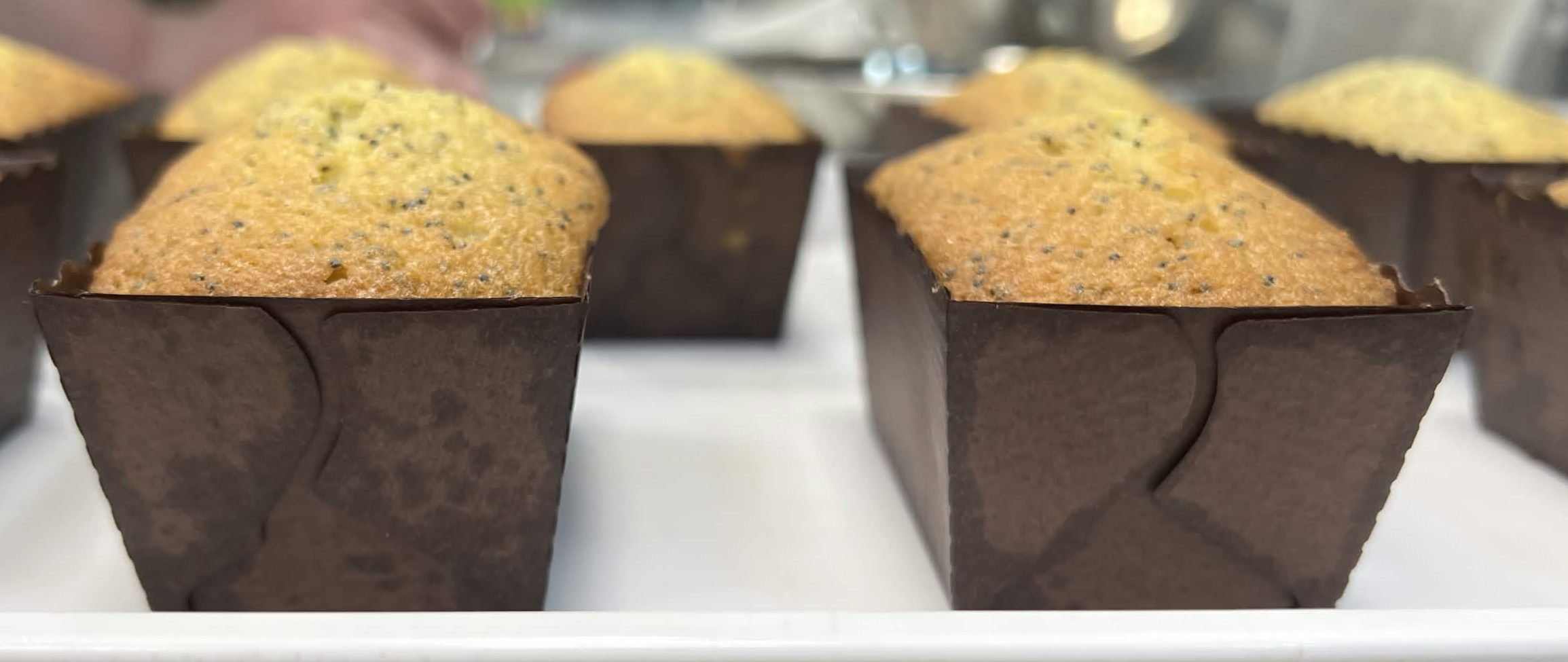 Mini Madeira cakes in individual baking moulds